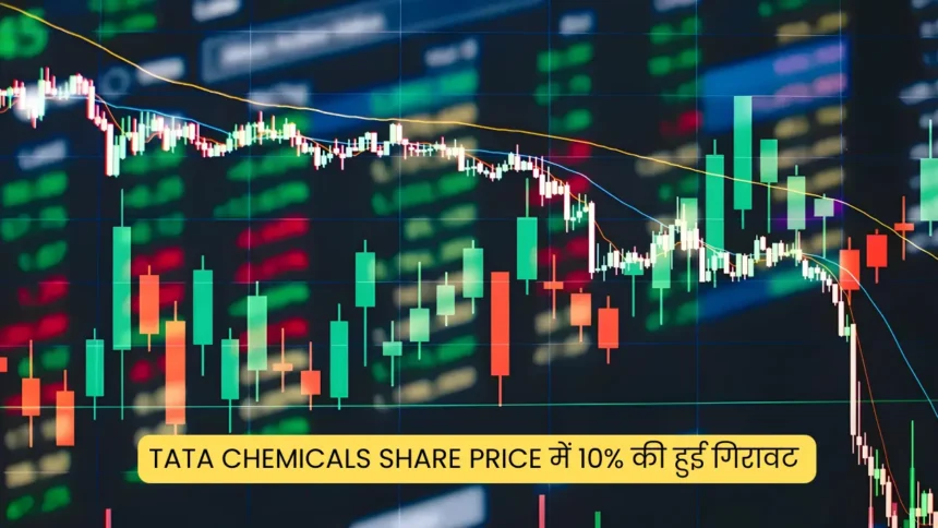 Tata Chemicals share price में 10 की हुई गिरावट